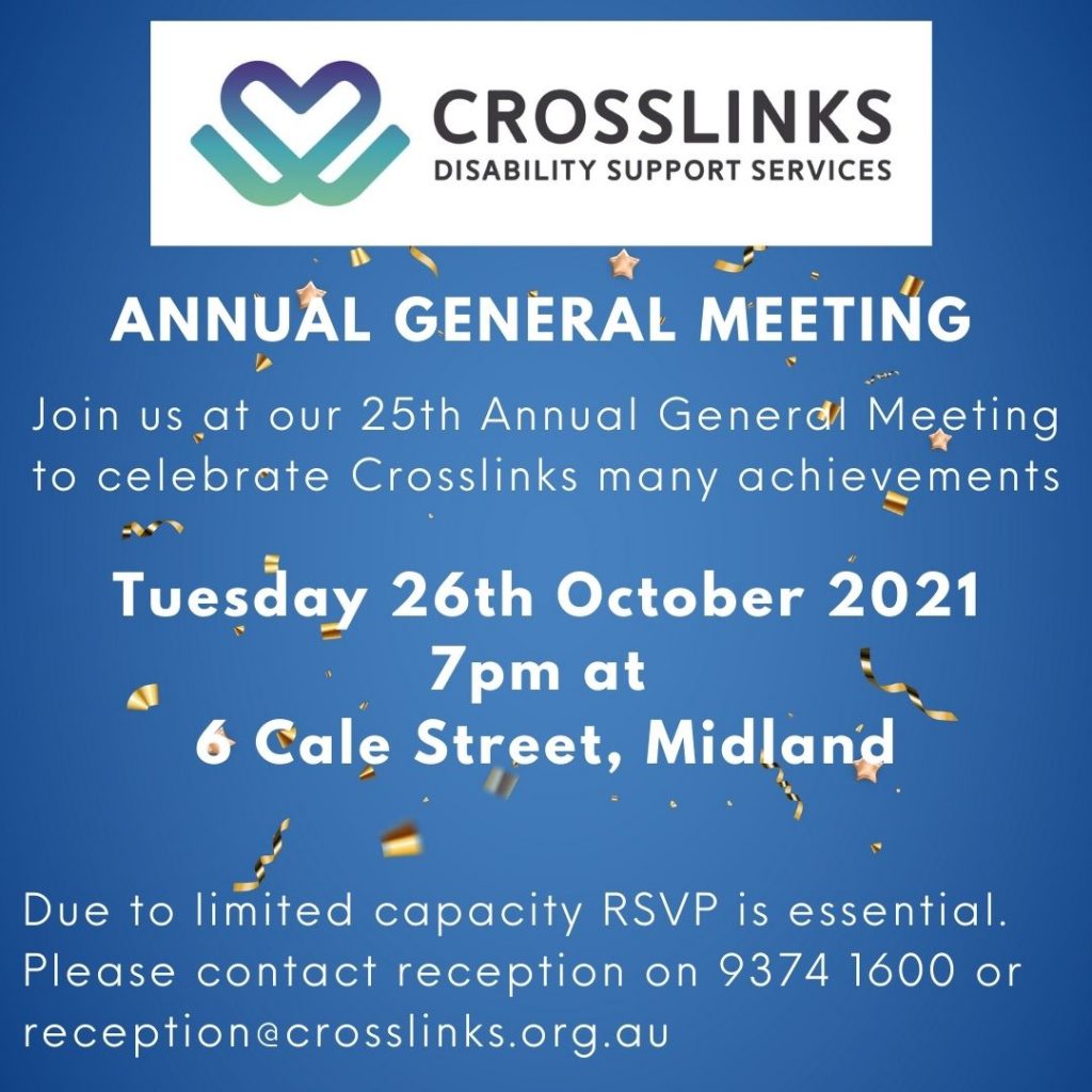 a flyer for the annual general meeting